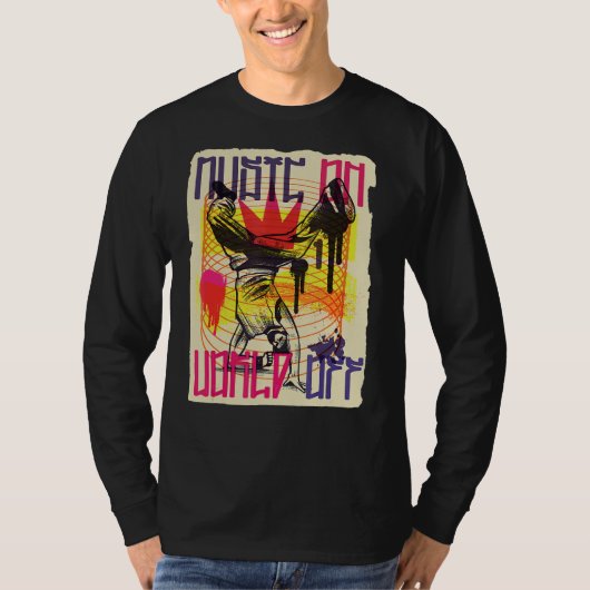 Music On World Off Break踊り Tシャツ (正面)