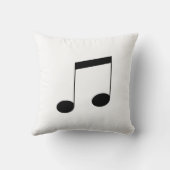 Music One Black Beam Note クッション (裏面)