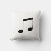 Music One Black Beam Note クッション (正面)
