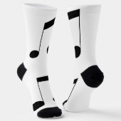 Music One Black Beam Note ソックス (傾斜あり)