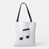 Music One Black Beam Note トートバッグ (裏面)