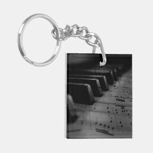  Music Piano Keys キーホルダー (正面左)