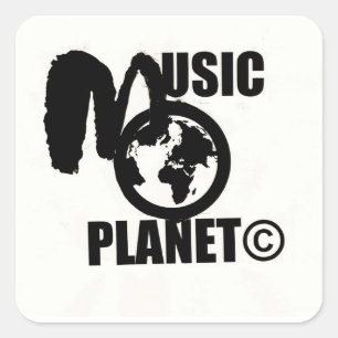 MUSIC PLANETスクエアステッカー スクエアシール