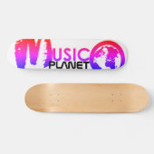 MUSIC PLANETスケートボード, 7 3/4"デッキ スケートボード (横)