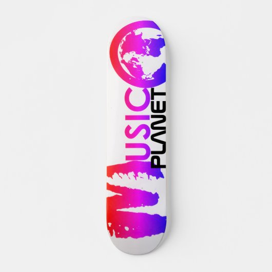MUSIC PLANETスケートボード, 7 3/4"デッキ スケートボード (正面)