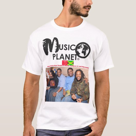 MUSIC PLANETメンズベーシックTシャツ Tシャツ (正面)