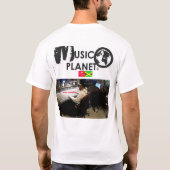 MUSIC PLANETメンズベーシックTシャツ Tシャツ (裏面)