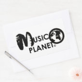 MUSIC PLANET矩形ステッカー 長方形シール (封筒)