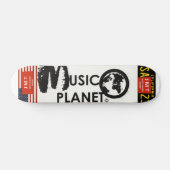 MUSIC PLANET スケートボード 7¾" デッキ (横)
