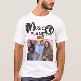 MUSIC PLANET メンズ ベーシック Tシャツ