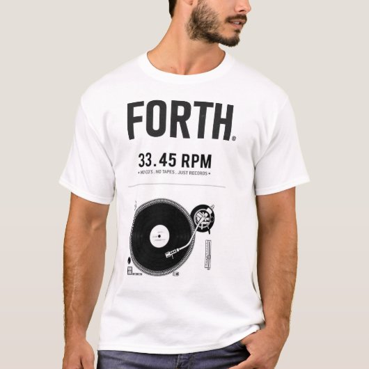 MUSIC PLANET FORTHメンズベーシックTシャツ Tシャツ (正面)