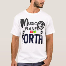MUSIC PLANET FORTHメンズベーシックTシャツ