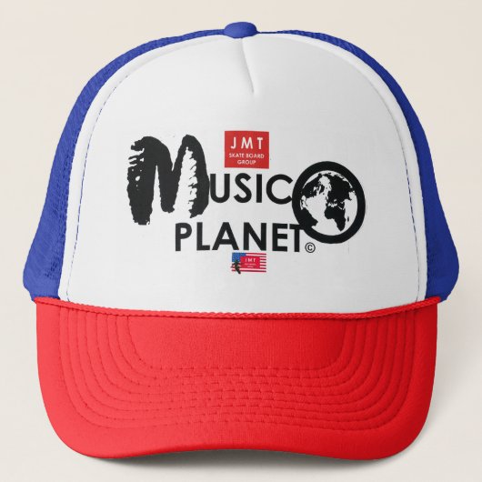 MUSIC PLANET USA. Trucker Hat キャップ (正面)