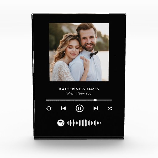Music Player Photo Frame With Custom Spotify Code フォトブロック (正面)
