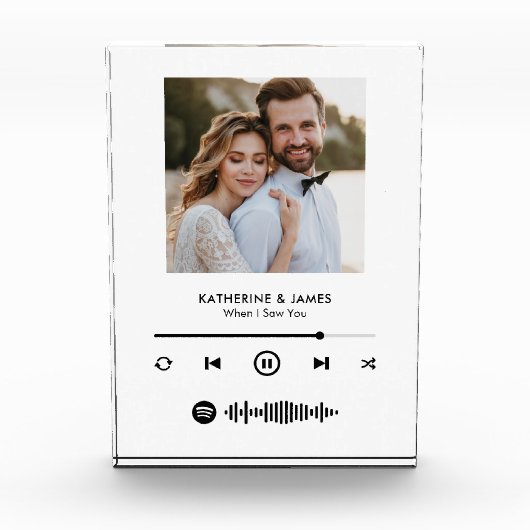 Music Player Photo Frame With Custom Spotify Code フォトブロック (正面)
