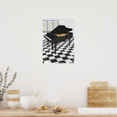 Music Poster: Grand Piano & Tiles: 3D Model ポスター (キッチン)