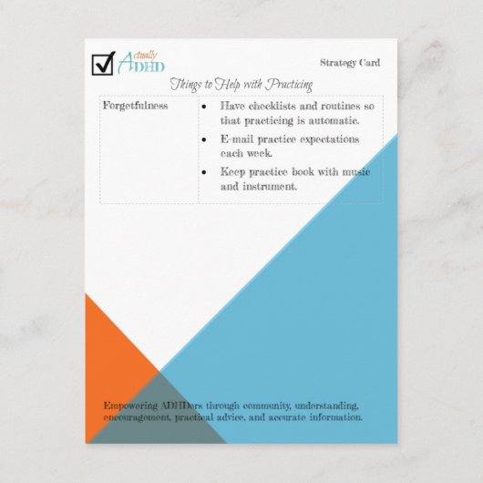 Music Practice戦略カード (裏面)