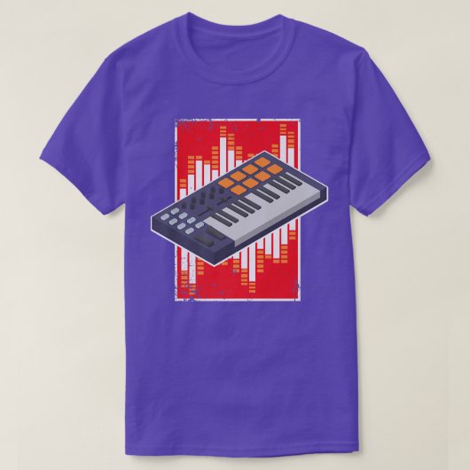 Music Producer And Beats From Synthesizer Or Beat  Tシャツ (デザイン正面)