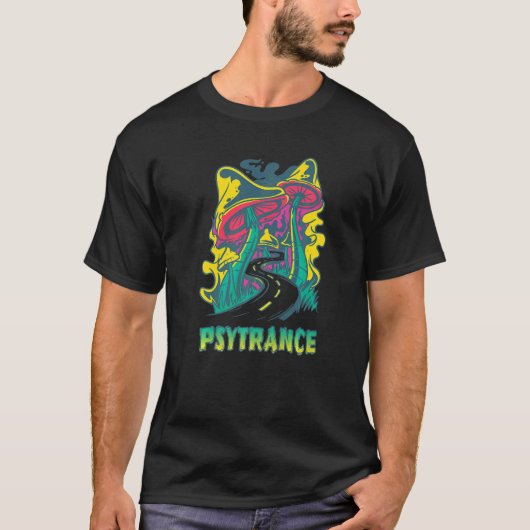 Music Psytrance Party Soundsystem DJ Rave   Tシャツ (正面)
