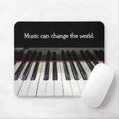 Music Quote on Piano Keyboard  マウスパッド (マウス)
