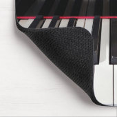 Music Quote on Piano Keyboard マウスパッド (コーナー)