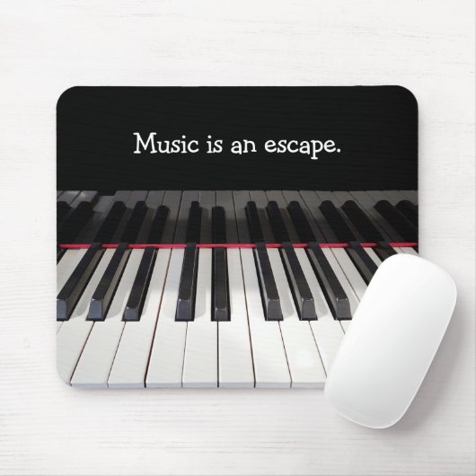 Music Quote on Piano Keyboard マウスパッド (マウス)