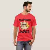 Music Rapping Musician Rapper Paper Songs gift Tシャツ (正面フル)