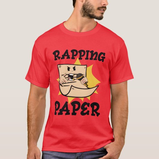 Music Rapping Musician Rapper Paper Songs gift Tシャツ (正面)