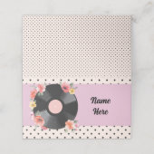 Music Recordの結婚フローラ1950s名刺 プレイスカード (外部開封)