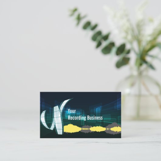 Music Recording Studioプロダクション 名刺 (スタンド正面)