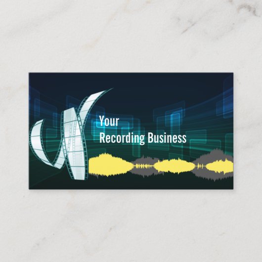 Music Recording Studioプロダクション 名刺 (正面)