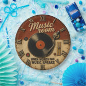 Music Room Vinyl Record  ペーパープレート (パーティー)