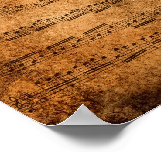 Music score - poster ポスター (角)