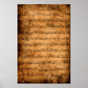 Music score - poster ポスター