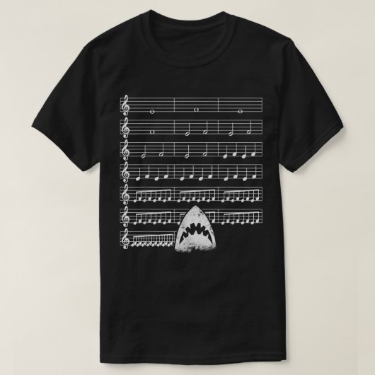 Music Shark Funny Tシャツ (デザイン正面)