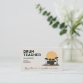 Music Sheet - Drum teacher 名刺 (スタンド正面)