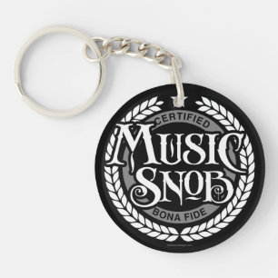 Music Snob – 音楽おもしろい愛好家 キーホルダー