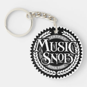 Music Snob – 音楽おもしろい愛好家 キーホルダー