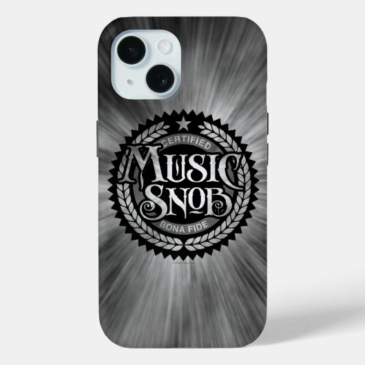 Music Snob – 音楽おもしろい愛好家 Case-Mate iPhoneケース (裏面)