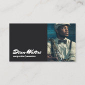 Music Songwriterのミュージシャン写真 名刺 (正面)