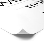 Music speaks - art print ポスター (角)