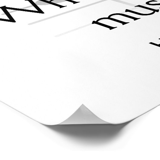 Music speaks - art print ポスター (角)