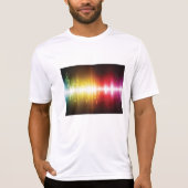 Music Spectrum Soundwave 鮮やか Audio Visualizer Tシャツ (正面)