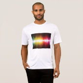 Music Spectrum Soundwave 鮮やか Audio Visualizer Tシャツ (正面フル)