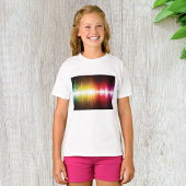 Music Spectrum Soundwave 鮮やか Audio Visualizer Tシャツ