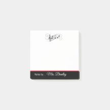 Music Staff and Notes Notepad、Music先生