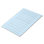 Music Staff Paper – Printable Sheet Music ノートパッド (アングル)