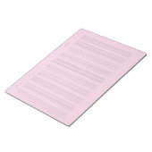 Music Staff Paper – Printable Sheet Music ノートパッド (アングル)