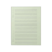 Music Staff Paper – Printable Sheet Music ノートパッド (回転)