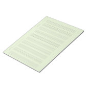 Music Staff Paper – Printable Sheet Music ノートパッド (アングル)